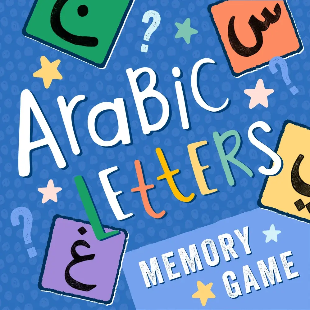 Arabic letters memory card game for children